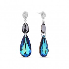 Double Teardrop Silver Night e Bermuda Blue.