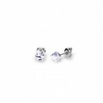 Cube Studs Small Crystal.