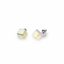 Cube Studs Medium Aurore Boreale.