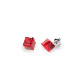 Cube Studs Medium Light Siam.