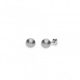 Pearl Studs Light Grey