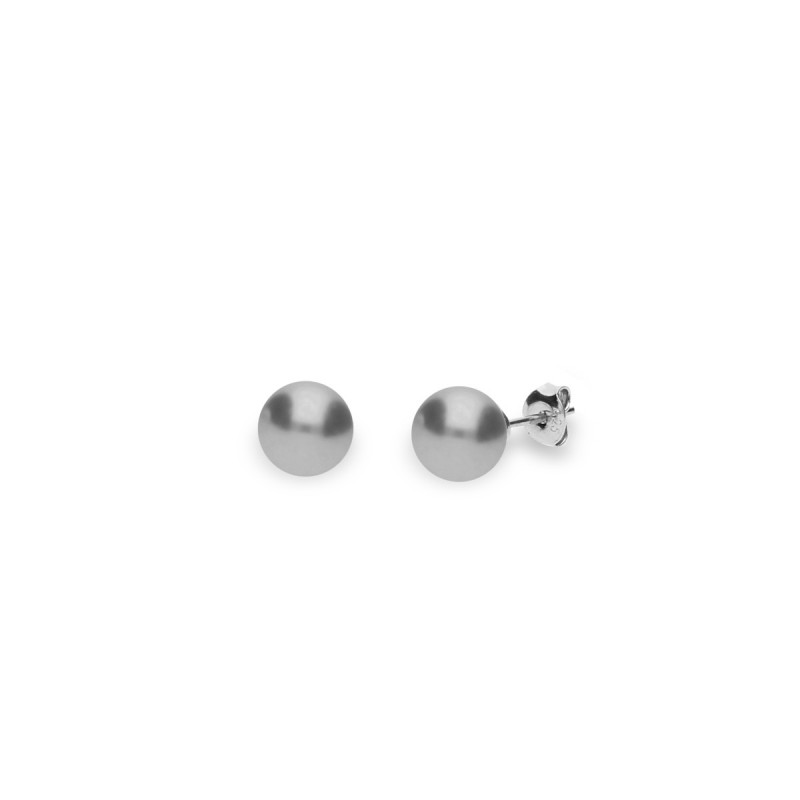 Pearl Studs Light Grey