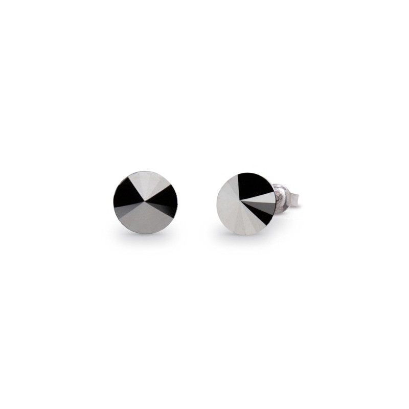 Sweet Candy Studs  Jet Hematite.