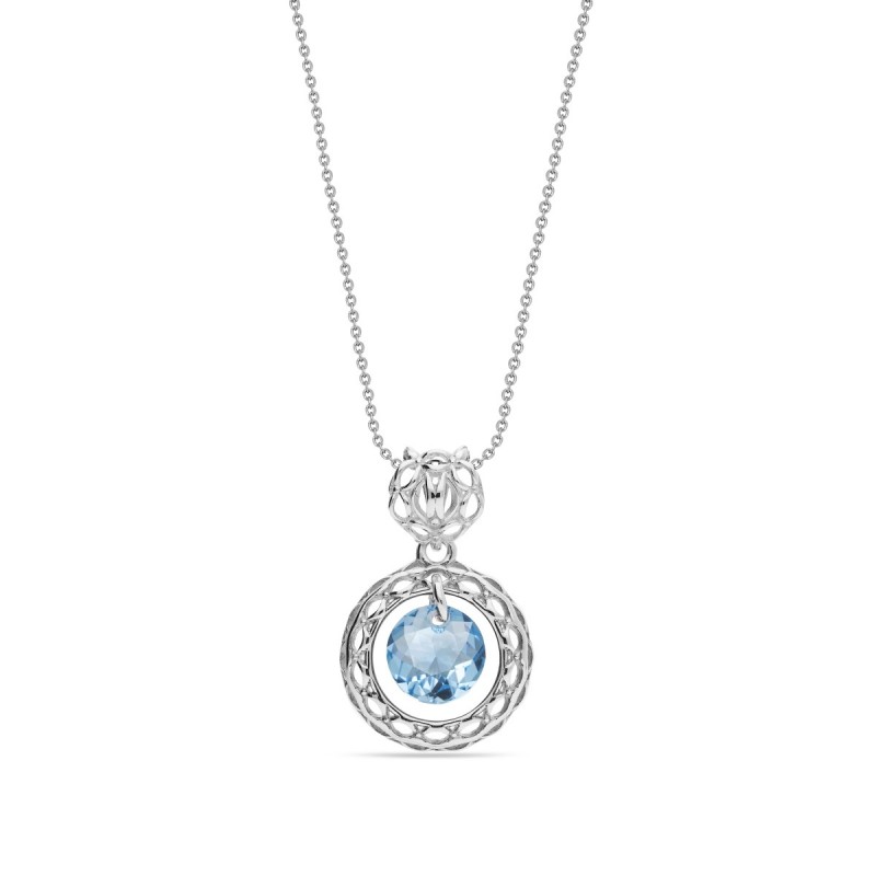 Circle Ajour  Aquamarine