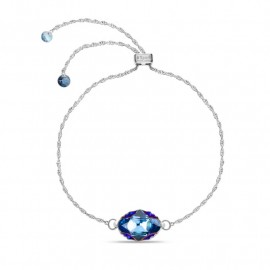 Delia Aquamarine Metallic Blue