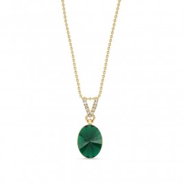 Oval Chic Emerald