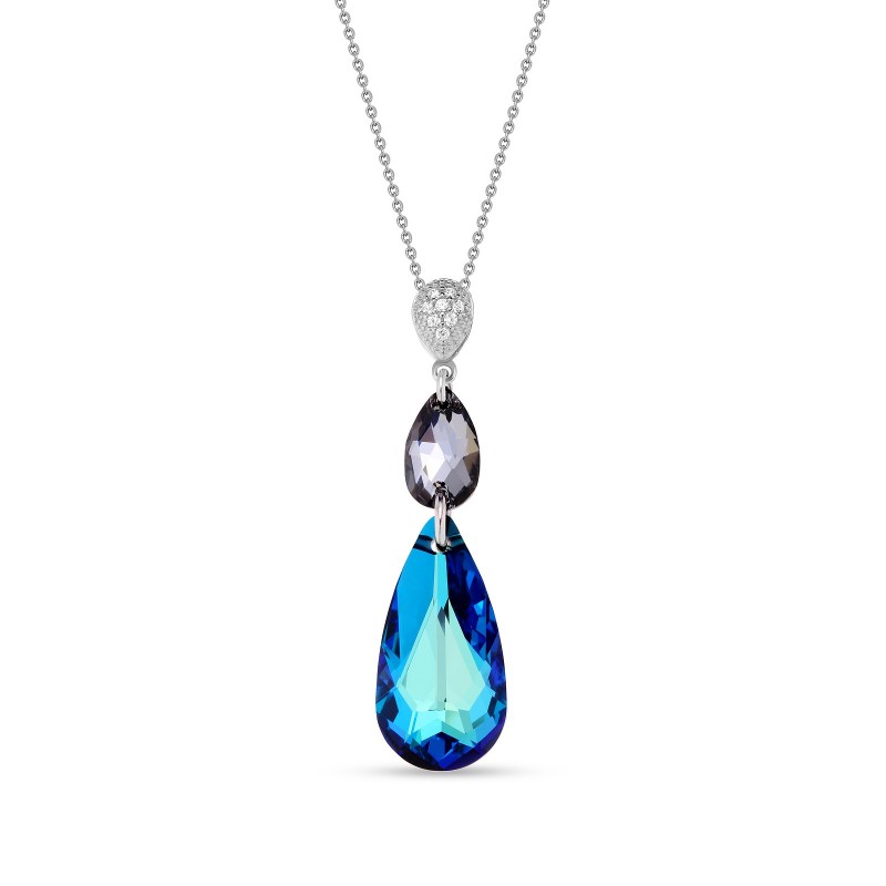 Double Teardrop Silver Night e Bermuda Blue. Double Teardrop Silver Night e Bermuda Blue.
