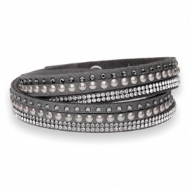 Multistrands Pearl grigio e  Silver Night