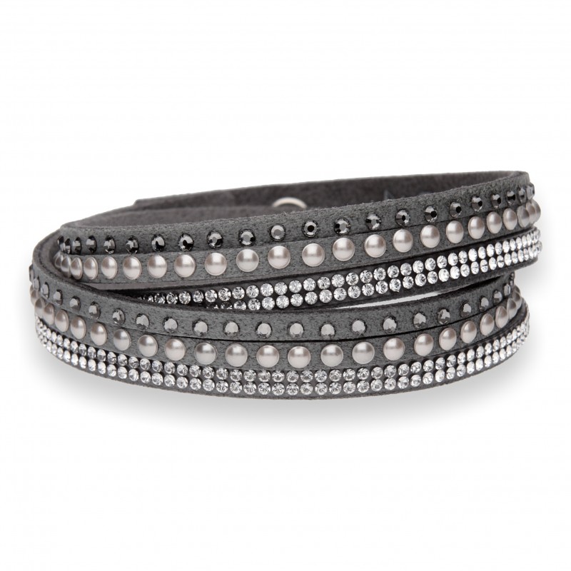 Multistrands Pearl grigio e Silver Night Multistrands Pearl grigio e Silver Night