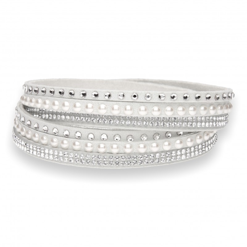 Multistrands Pearl bianco e White Pearl e Crystal. Multistrands Pearl bianco e White Pearl e Crystal.